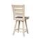 International Concepts Tuscany Counter Height Stool, with Swivel, 24" Seat Height, Unfinished S-292SW - alternate 5